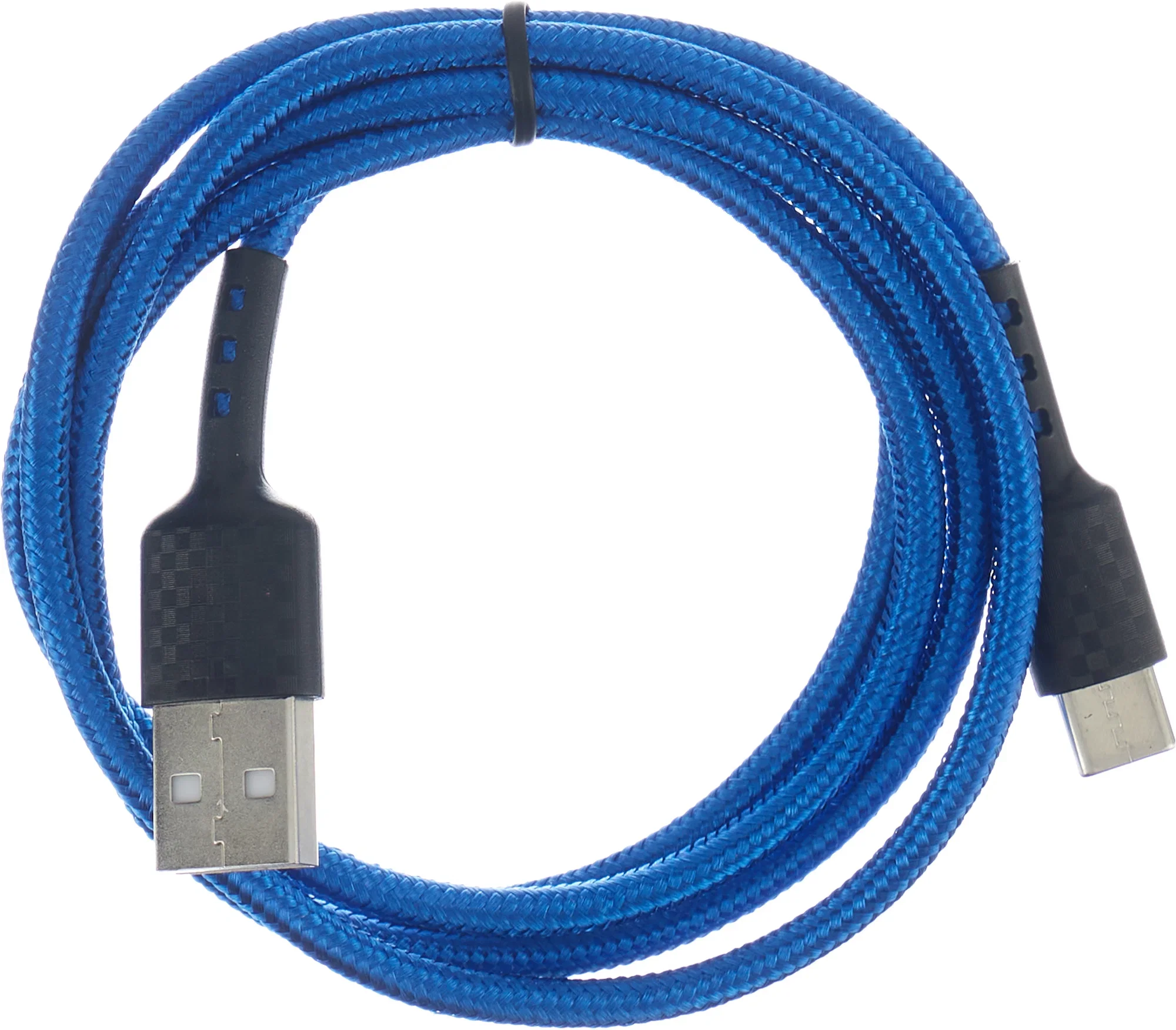 Defender Кабель F181, USB 2.0 (AM) - Type C, 1метр, 2.4А, нейлоновая оплетка, синий.