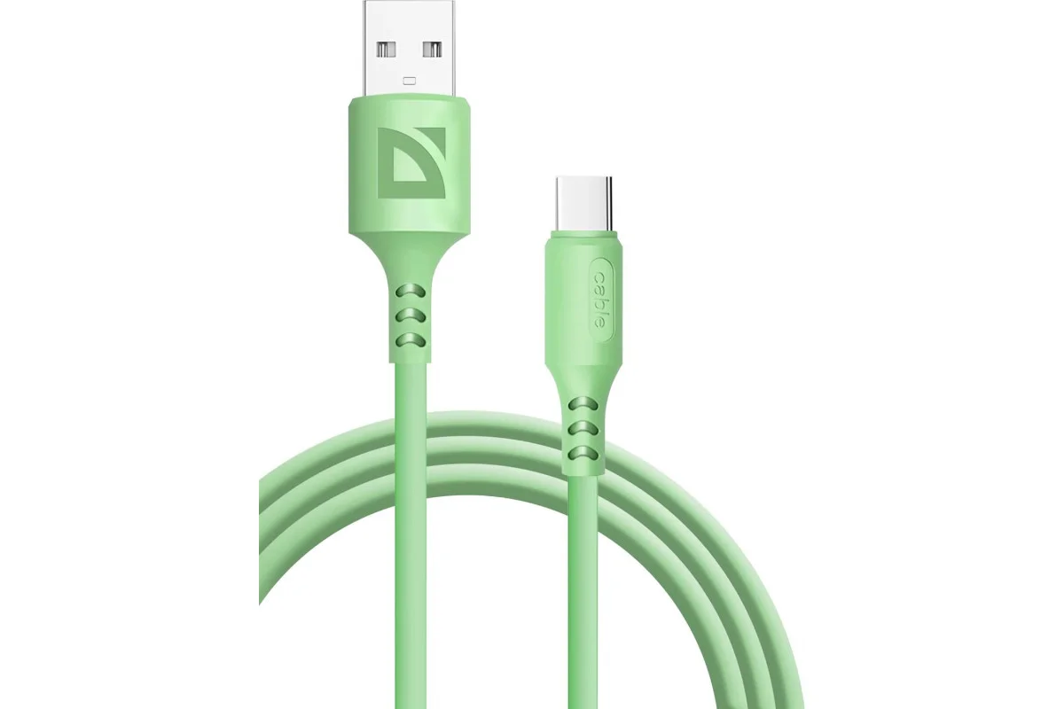 Defender Кабель F207 Micro, USB 2.0 (AM) - microUSB 2.0 (BM), 1метр, 2.4А, силиконовая оплетка, жёлтый.