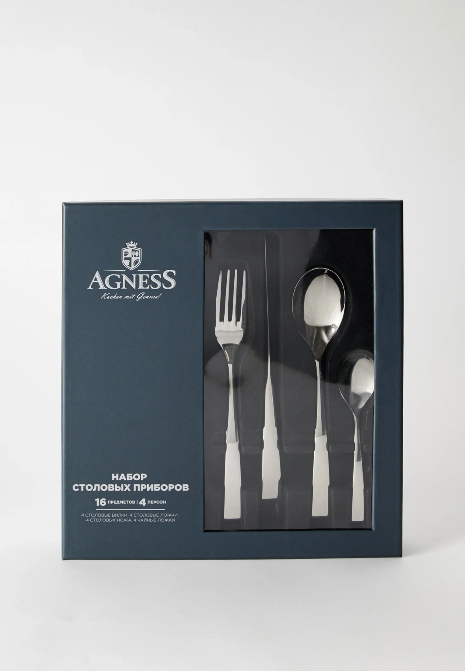 НАБОР СТОЛОВЫХ ПРИБОРОВ DOLCE AGNESS 16 ПР., СТАЛЬ 18/10