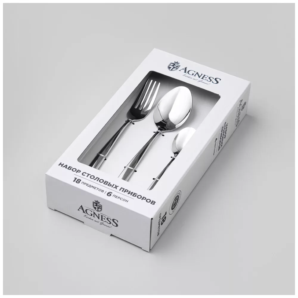 НАБОР СТОЛОВЫХ ПРИБОРОВ SOLE AGNESS 12 ПР., СТАЛЬ 18/0