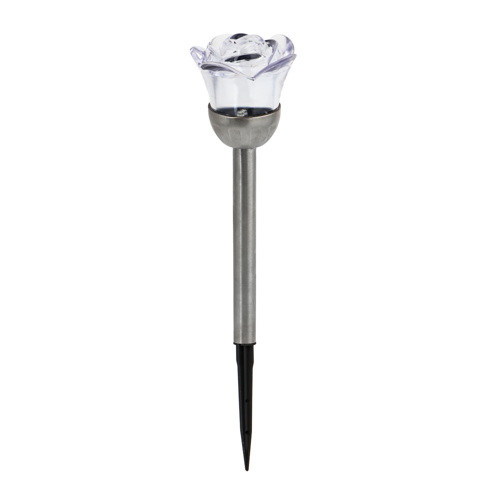 VETTA INBLOOM Фонарь роза на солн.бат8*36смLED2*Бел,RGB IP44,2реж,1*1,2vNi-MH AAA600mAH 2.1v25мА пла — фото 2