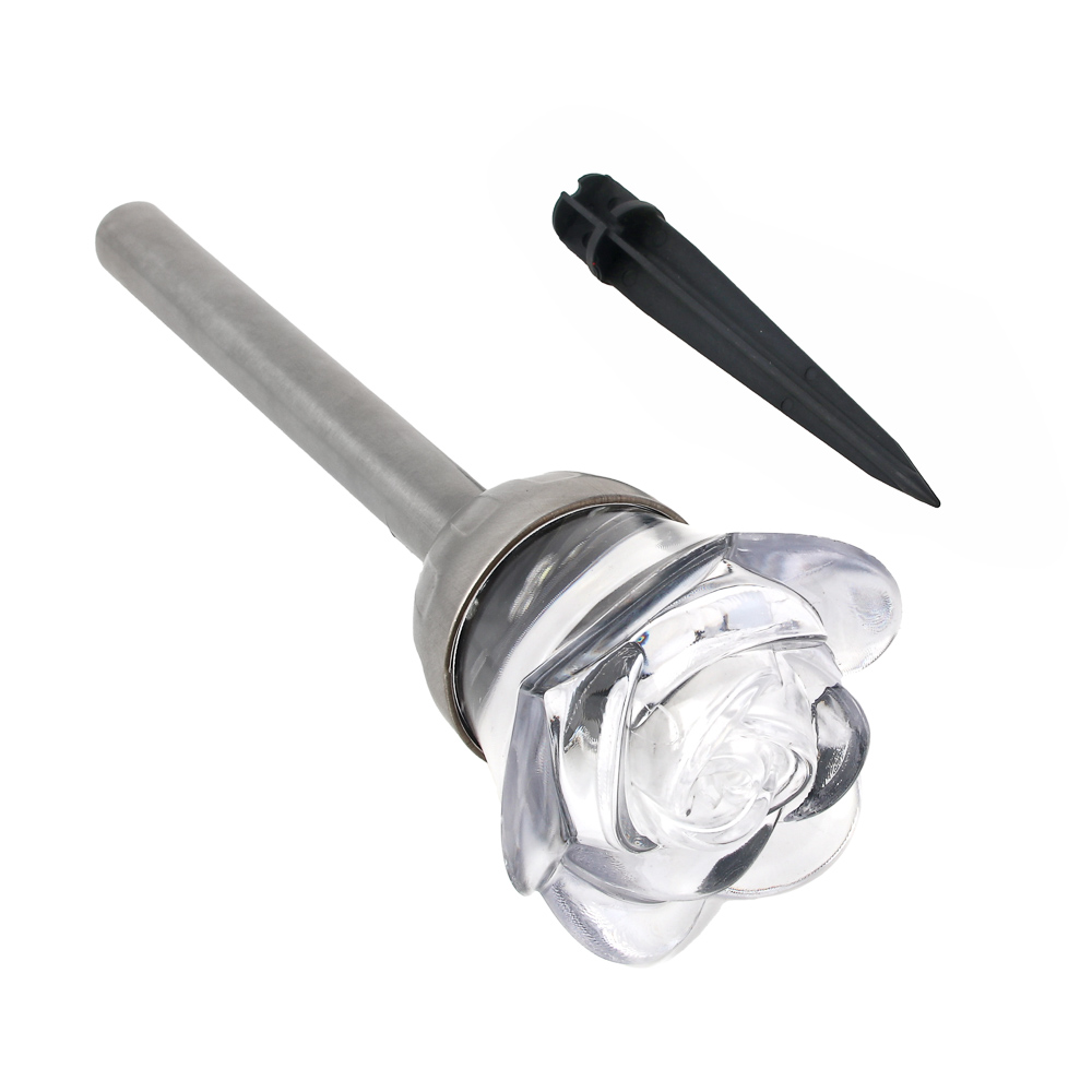 VETTA INBLOOM Фонарь роза на солн.бат8*36смLED2*Бел,RGB IP44,2реж,1*1,2vNi-MH AAA600mAH 2.1v25мА пла — фото 3