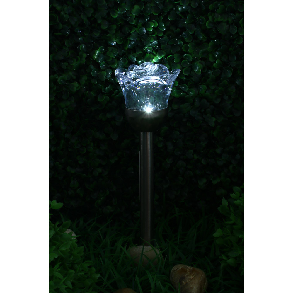 VETTA INBLOOM Фонарь роза на солн.бат8*36смLED2*Бел,RGB IP44,2реж,1*1,2vNi-MH AAA600mAH 2.1v25мА пла — фото 7