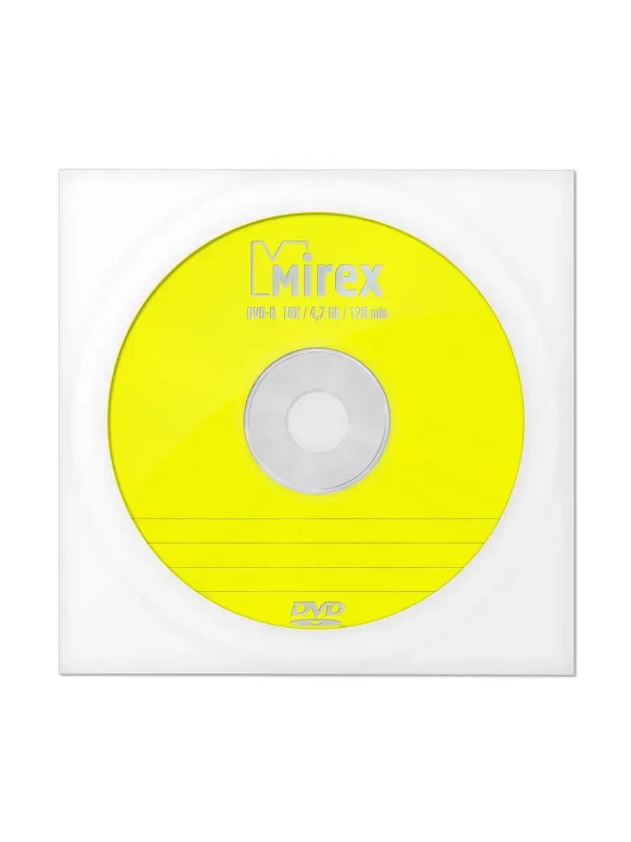 Диск DVD-R Mirex 4.7 Gb, 16x, Бум.конверт (1), (1/600)