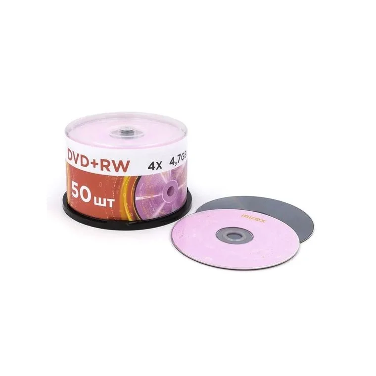 Диск DVD-RW Mirex 4.7 Gb, 4x, Cake Box (50), (50/300)