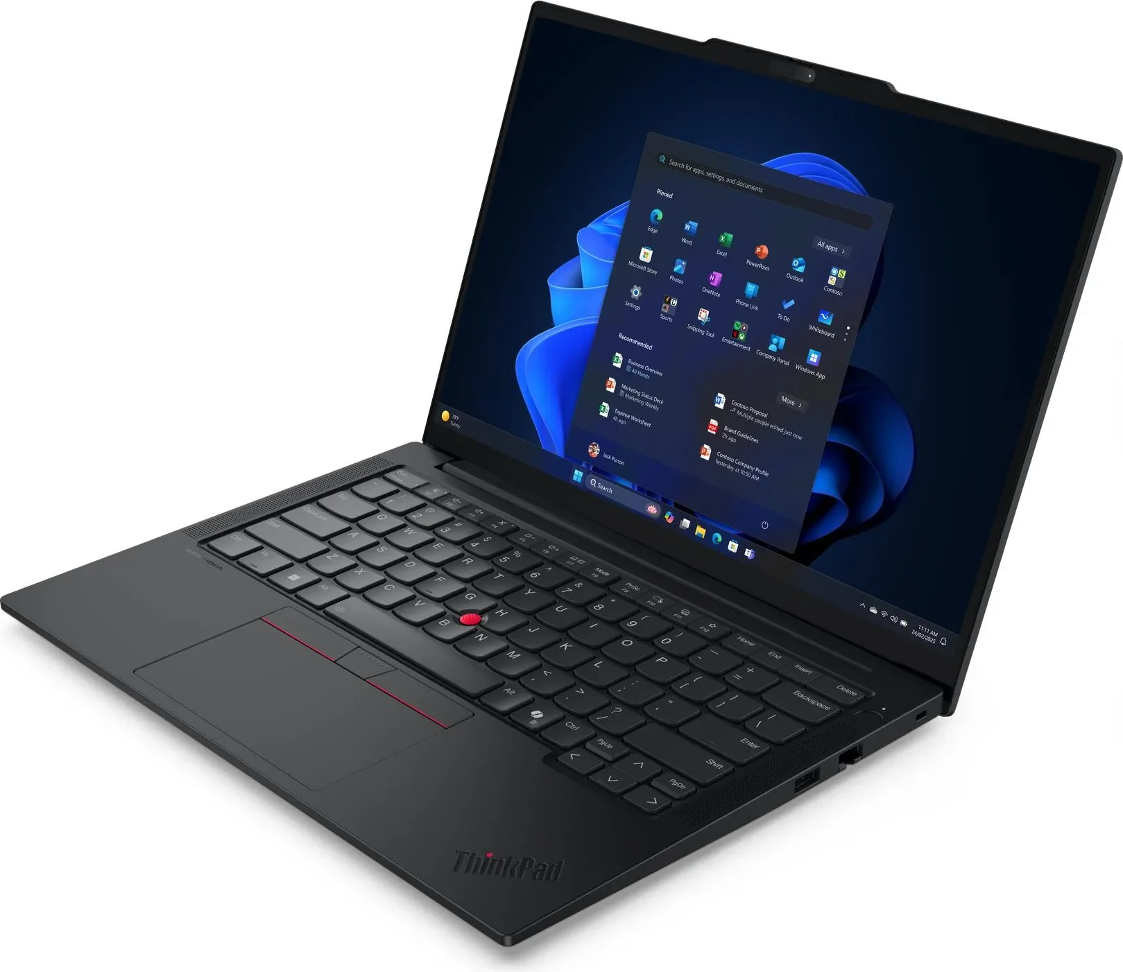 Ноутбук Lenovo ThinkPad E14 G7 14" WUXGA IPS, Intel Core Ultra 7 255H, 16Gb, 512Gb SSD, FHD Cam+IR, 3 Cell 48Whr, no OS