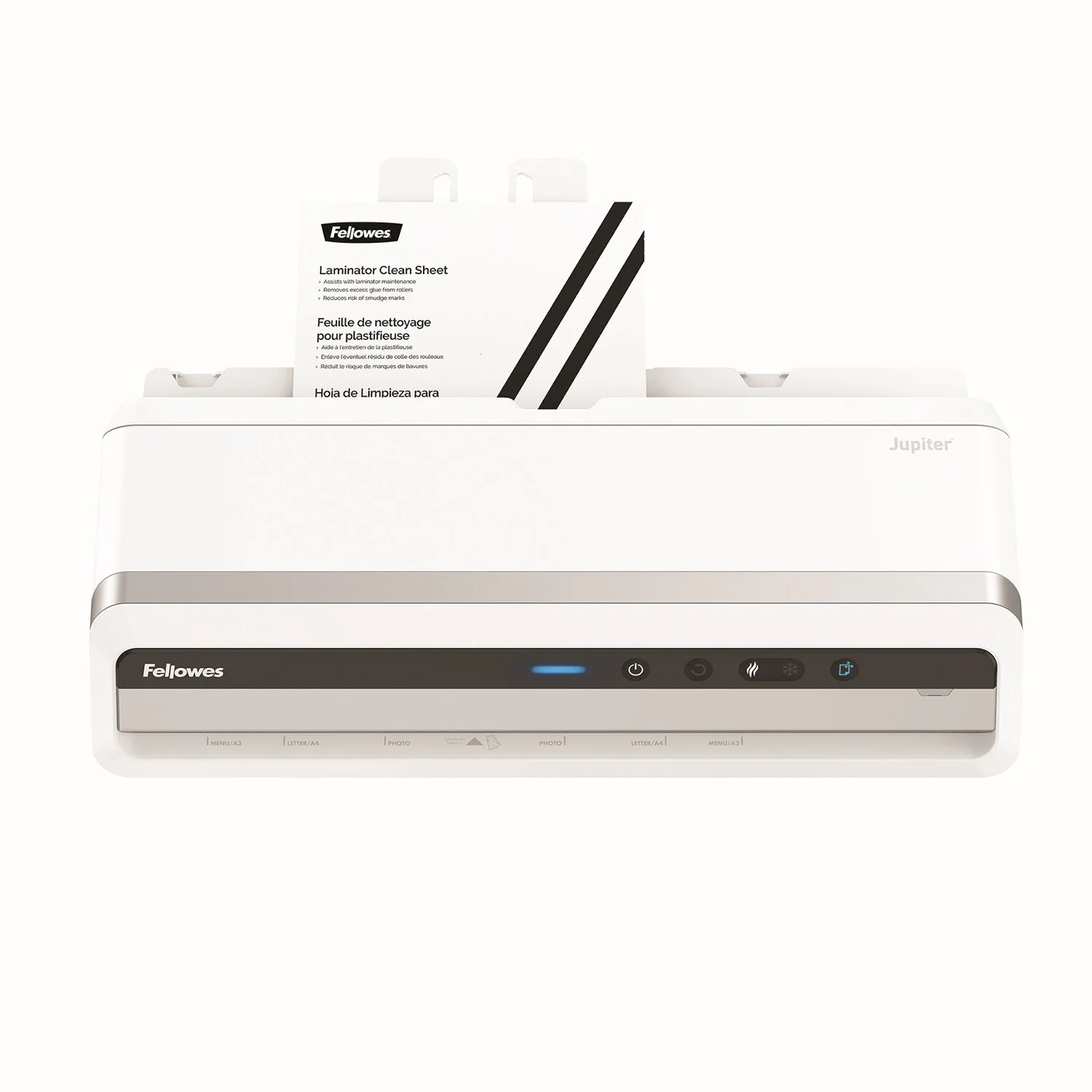 Fellowes® Ламинатор Jupiter A3, (75-250 мкм), 140 см/мин, нагрев 60 сек, AutoSense, APTS, 6 валов.