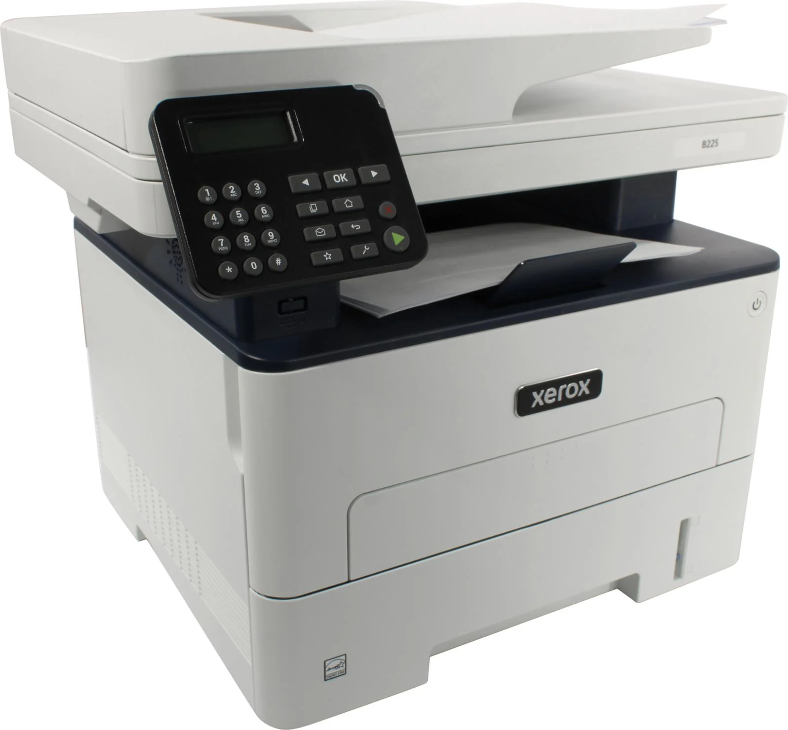 МФУ XEROX B225 ч/б, 34 стр/мин, A4, АПД, USB/Ethernet/WiFi direct, лоток подачи 250 листов