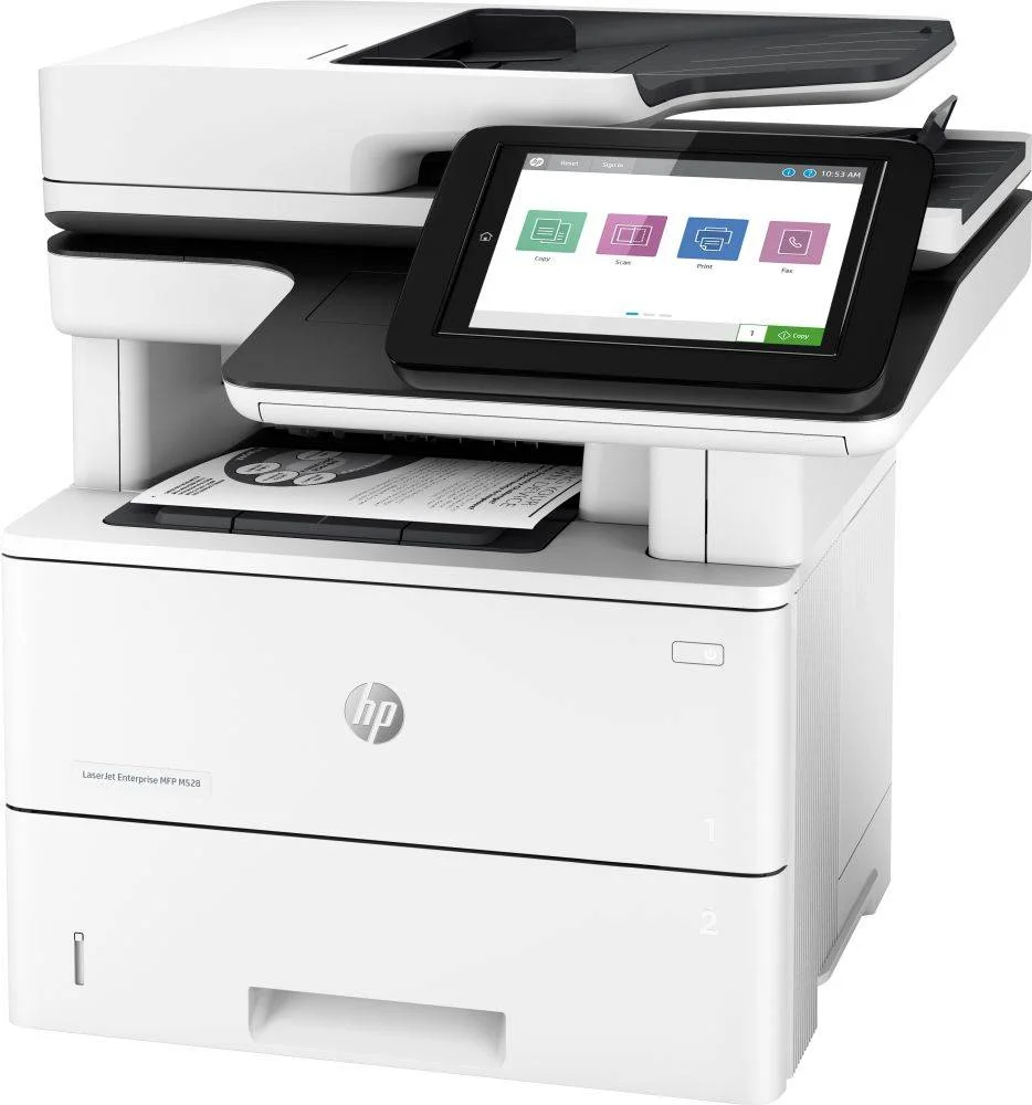 МФУ лазерное HP LaserJet Enterprise MFP M528f А4/чб/50 стр/дуплекс/АПД/Ethernet/экран 20.3 см/факс/HDD 320Гб/сшиватель
