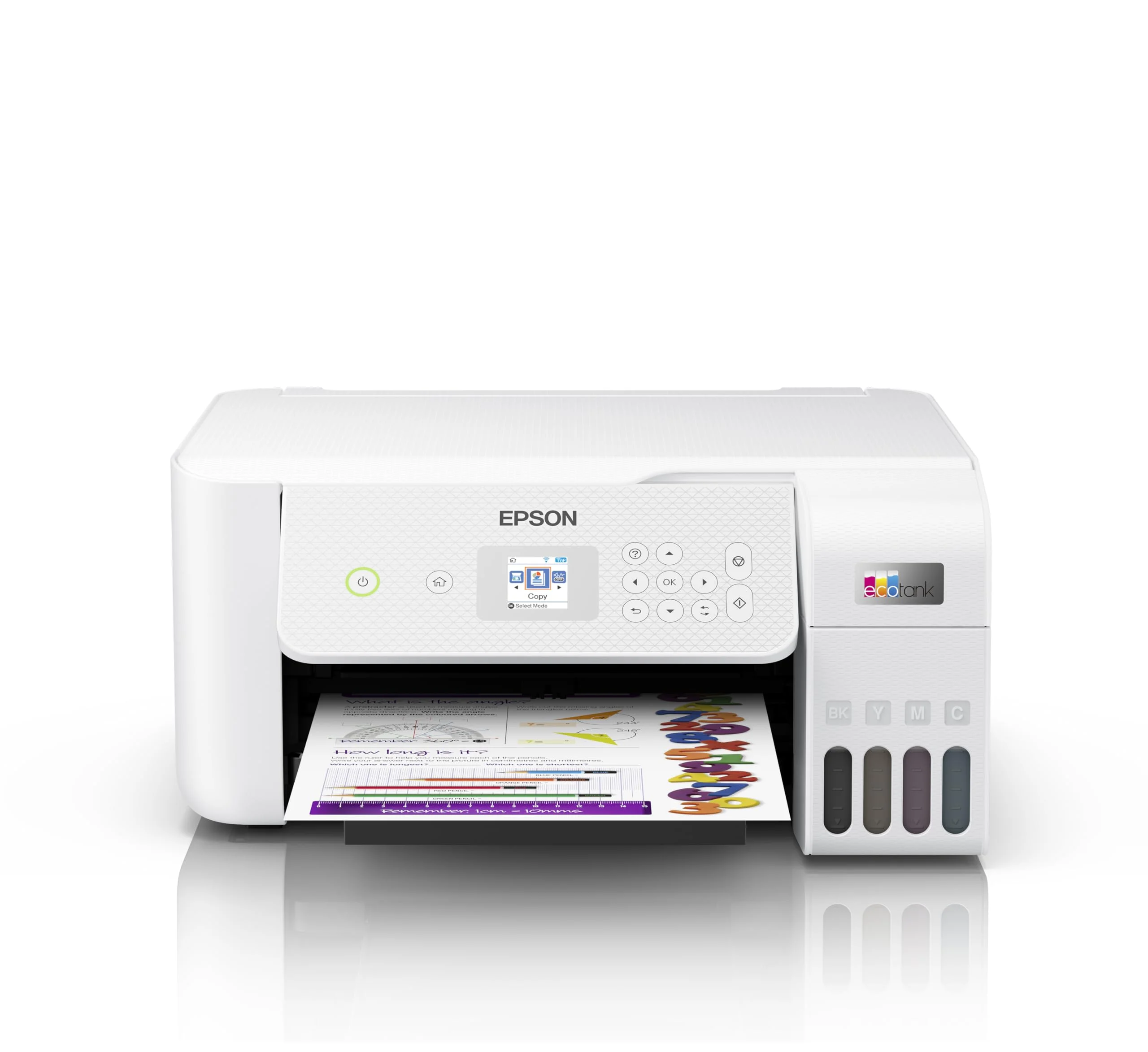 МФУ струйный Epson EcoTank L3266 А4/цвет/33 стр, USB/WiFi, 4 цвета/ чернила 103/ экран 3,7 см/ белый C11CJ664