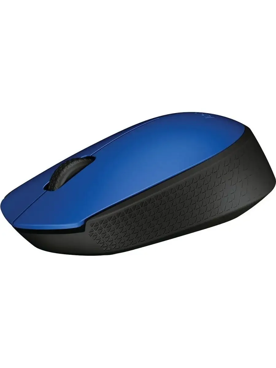 Logitech Мышь беспроводная M171 Blue, оптическая светодиодная, радиоканал 10 м, 1xAA, синий.