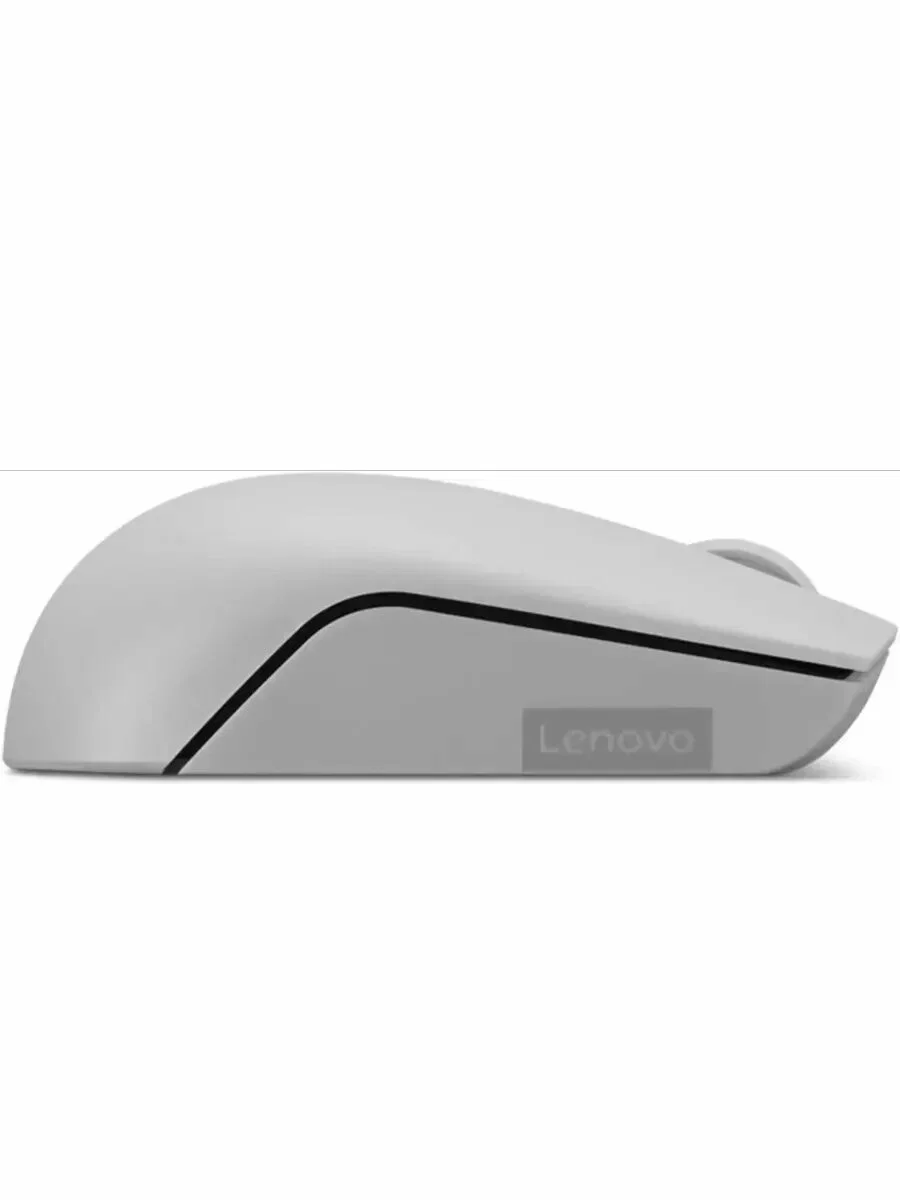 Мышь беспроводная Lenovo 300 серый, 1000 dpi, радиоканал, USB, кнопки - 3