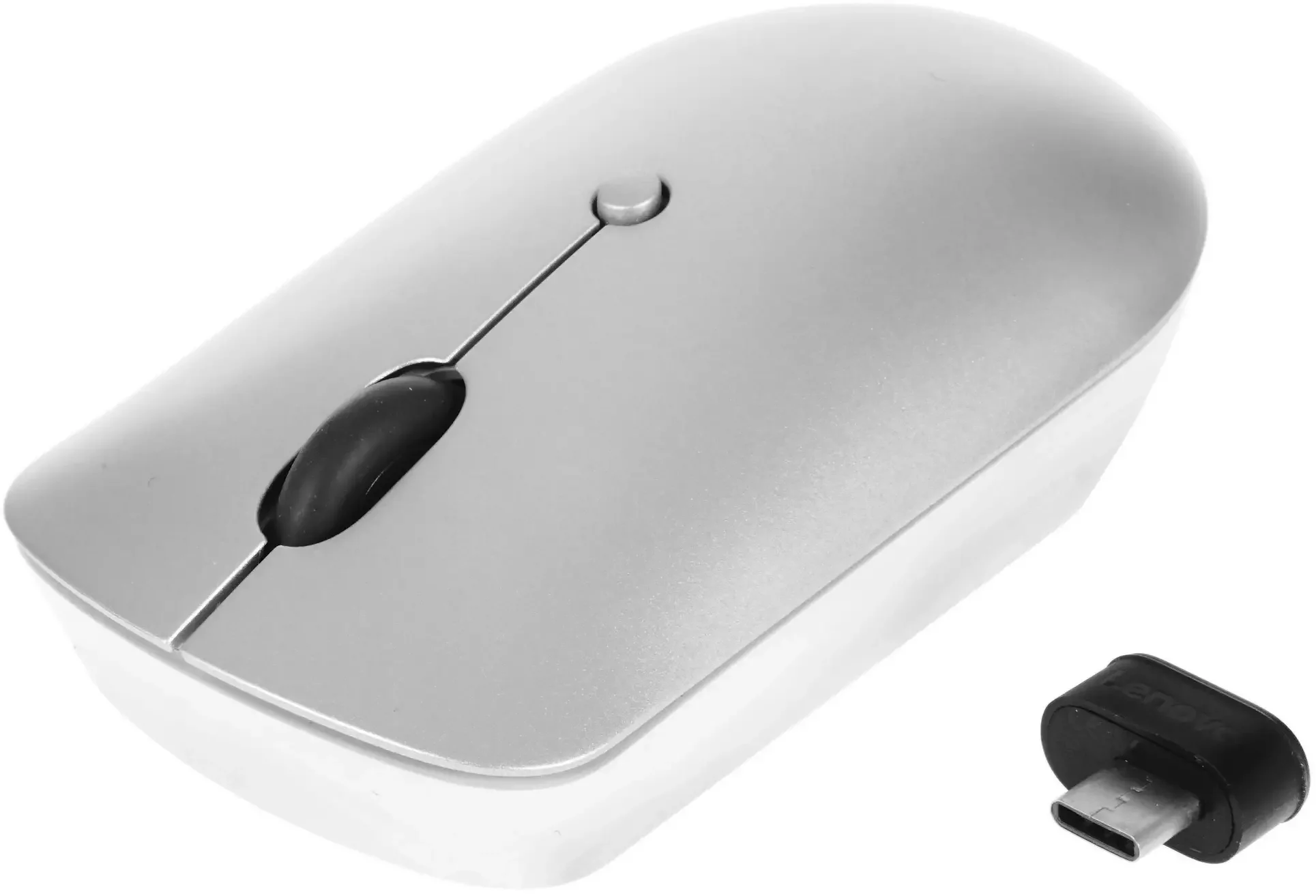 Мышь беспроводная Lenovo 540 светло-серый, 2400 dpi, радиоканал, USB-C, кнопки - 4