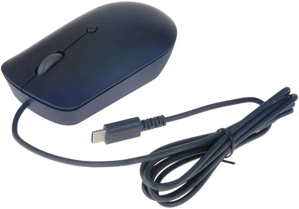 Мышь беспроводная Lenovo 540 темно-синий, 2400 dpi, радиоканал, USB-C, кнопки - 4