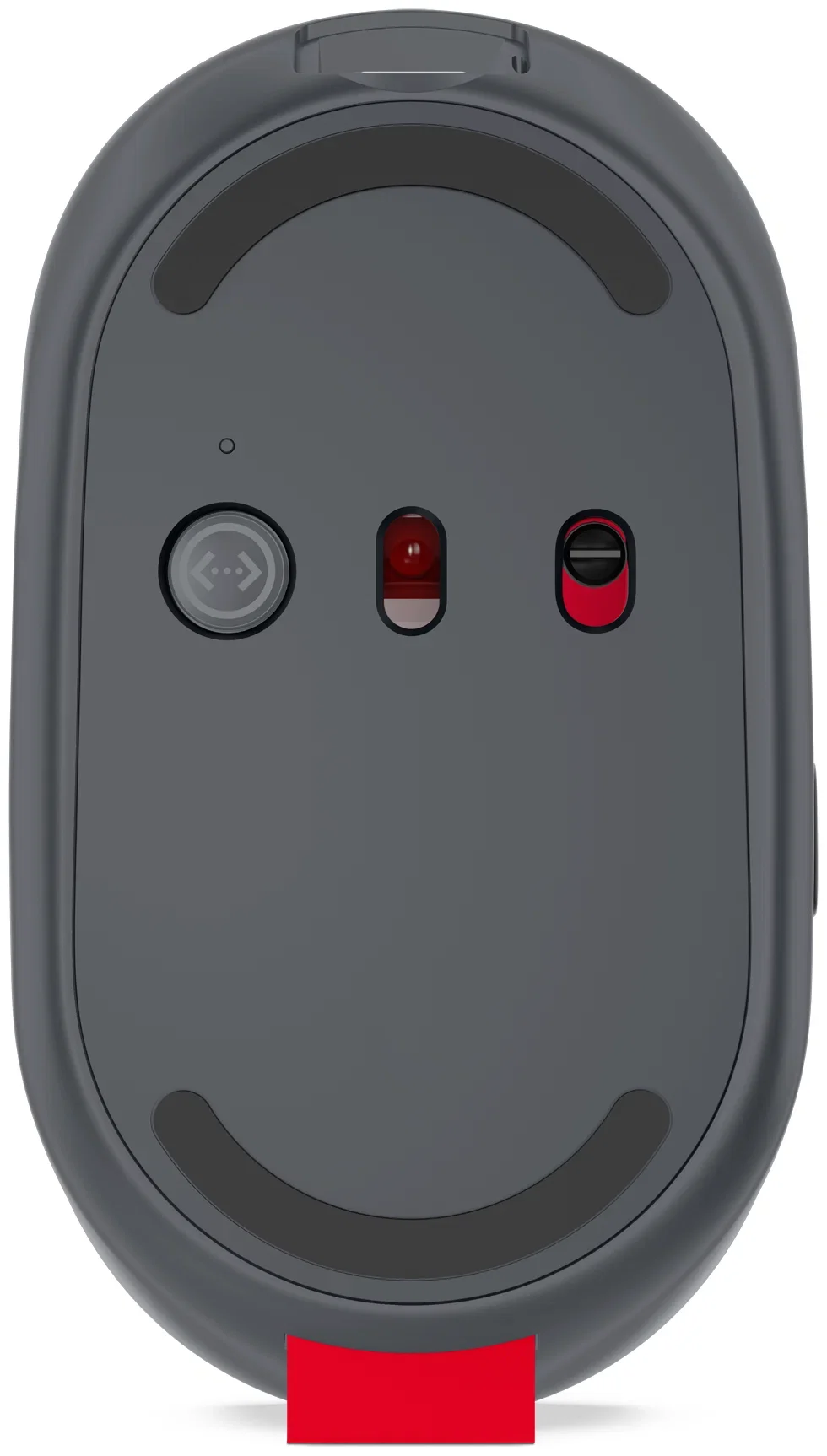 Мышь беспроводная Lenovo Go серый, 2400 dpi, радиоканал, USB-C, кнопки - 3
