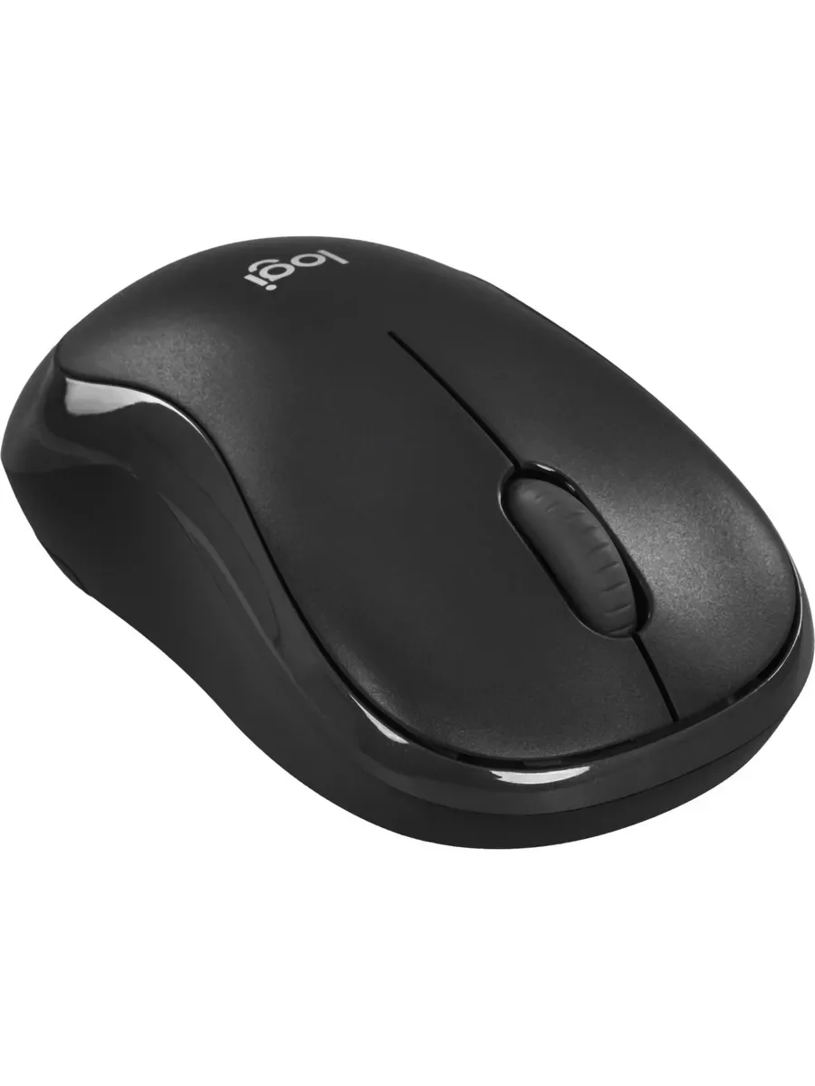Мышь беспроводная Logitech B175 черный, 1000 dpi, радиоканал, USB, кнопки - 3