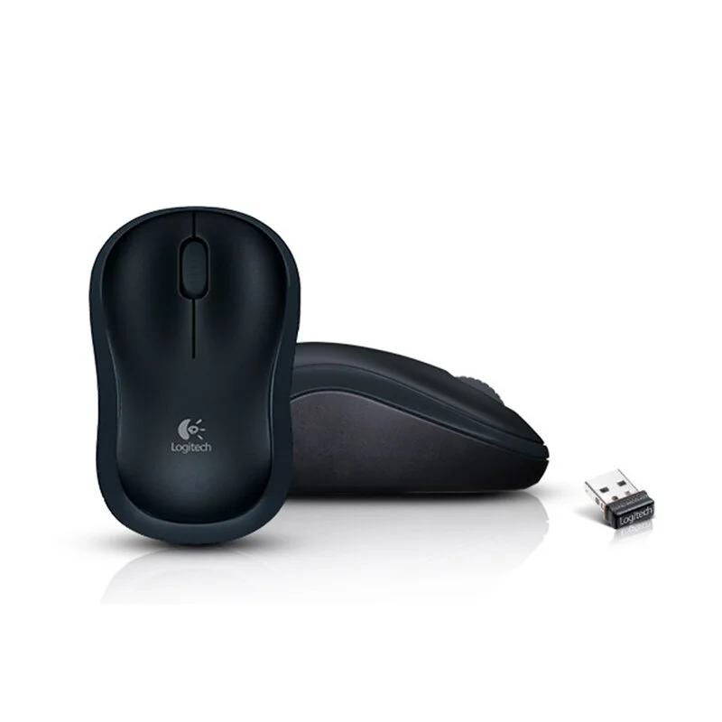 Мышь беспроводная Logitech B175 черный, 1000 dpi, радиоканал, USB, кнопки - 3