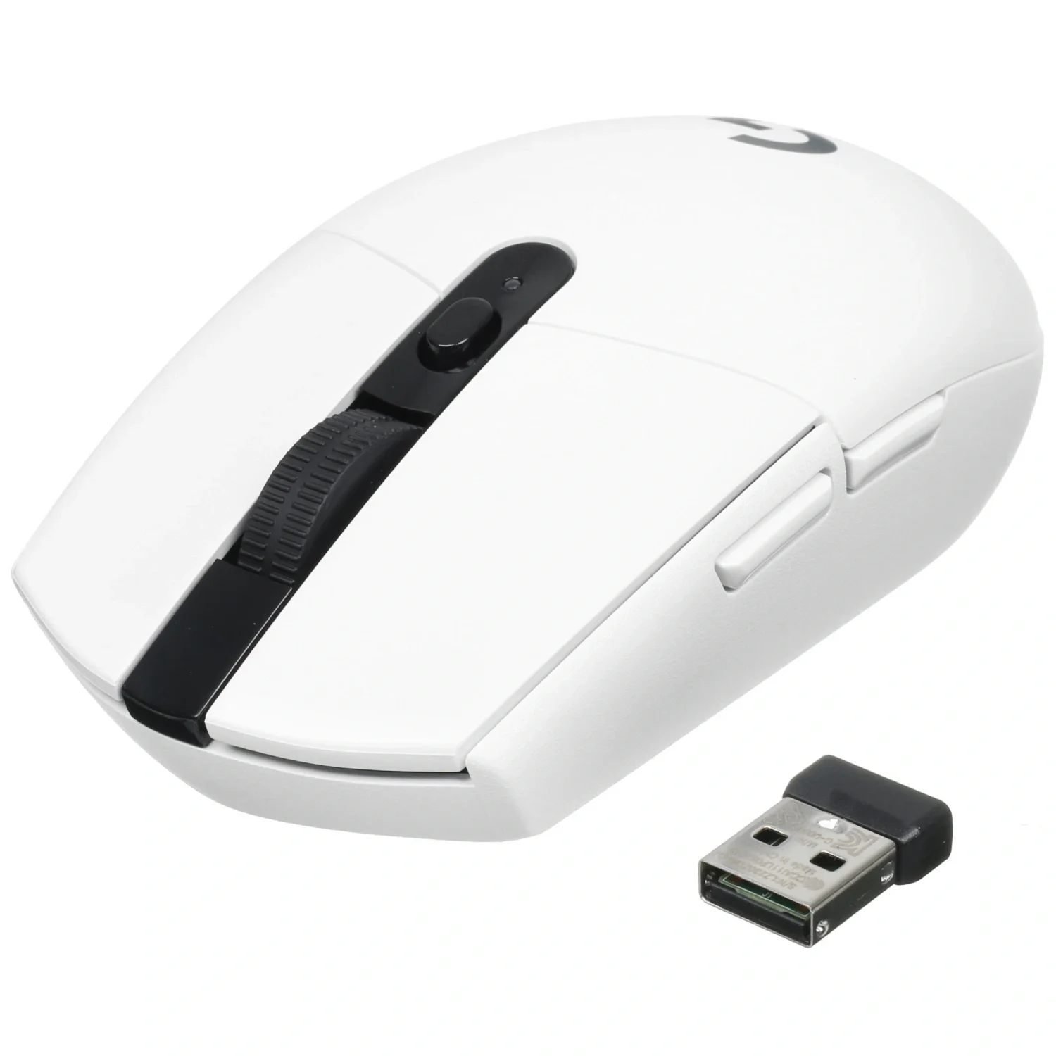 Мышь беспроводная Logitech G304 Lightspeed белый, 12000 dpi, радиоканал, USB, кнопки - 6