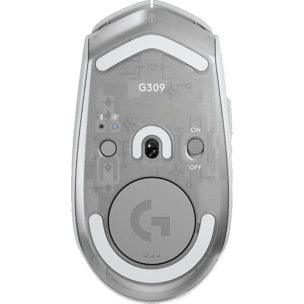 Мышь беспроводная Logitech G309 Lightspeed белый, 25600 dpi, радиоканал, Bluetooth, USB, кнопки - 6