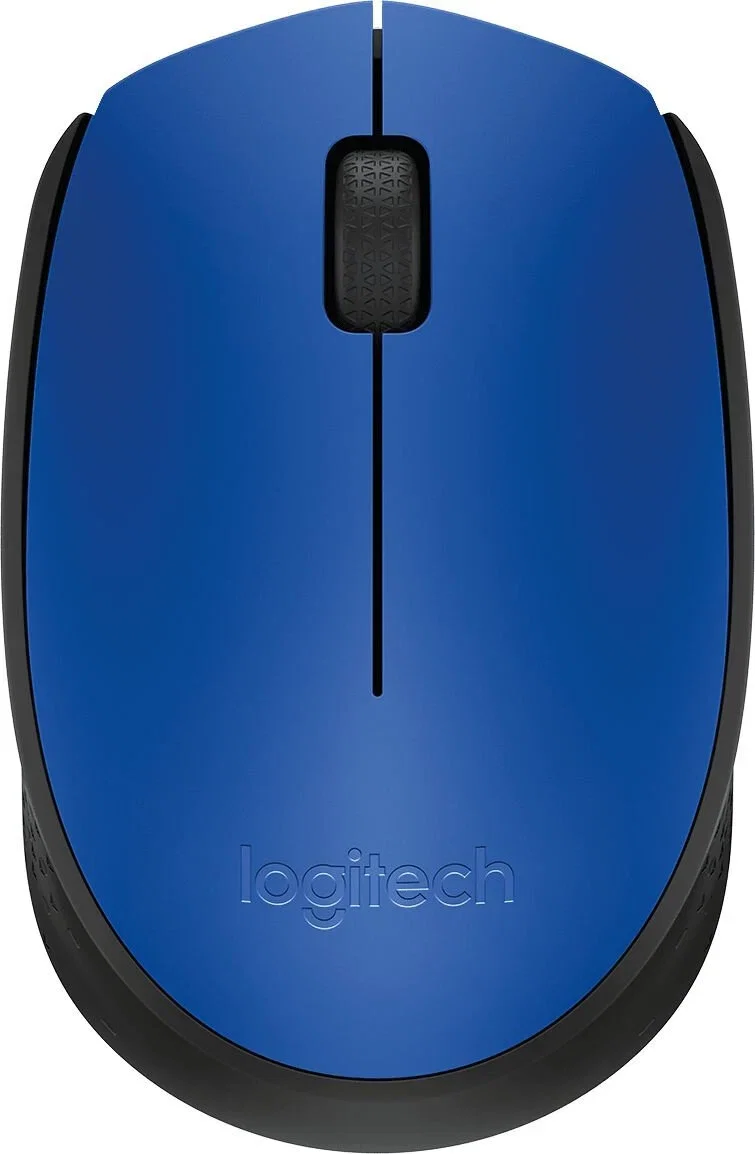 Мышь беспроводная Logitech M171 синий, 1000 dpi, радиоканал, USB, кнопки - 3