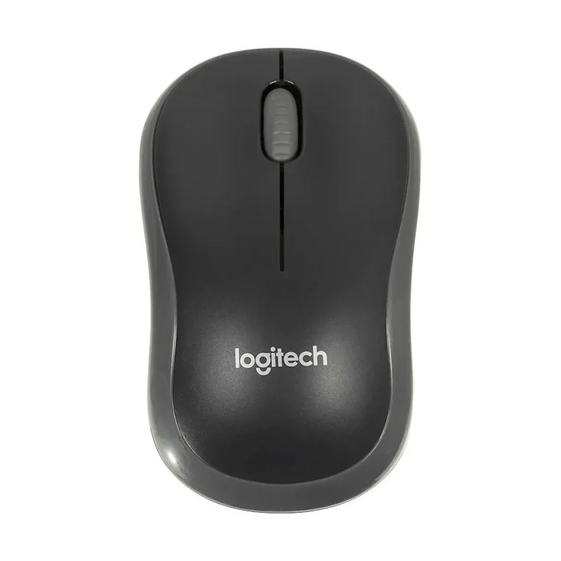Мышь беспроводная Logitech M185 серый/черный, 1000 dpi, радиоканал, USB, кнопки - 3