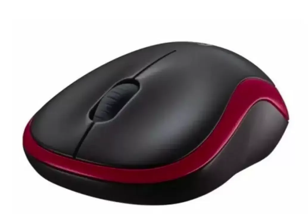 Мышь беспроводная Logitech M185 серый/черный, 1000 dpi, радиоканал, USB, кнопки - 3