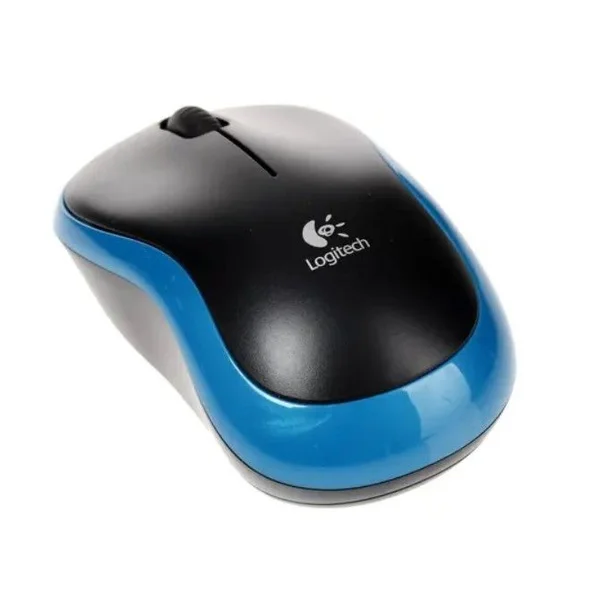 Мышь беспроводная Logitech M185 синий, 1000 dpi, радиоканал, USB, кнопки - 3