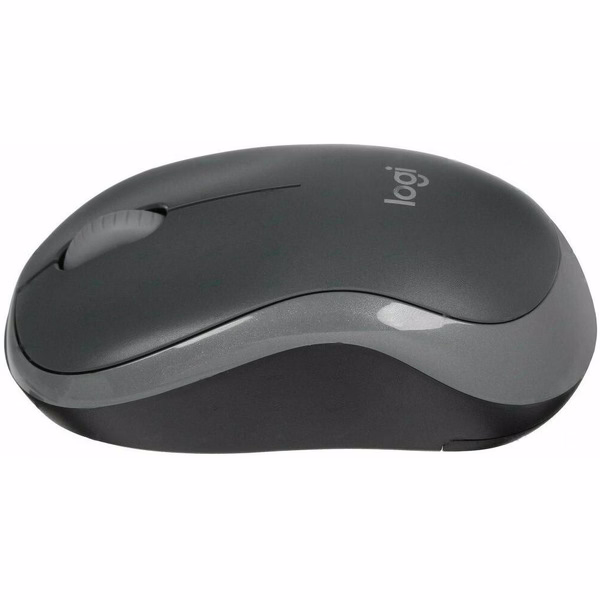 Мышь беспроводная Logitech M186 черный/серый, 1000 dpi, радиоканал, USB, кнопки - 3