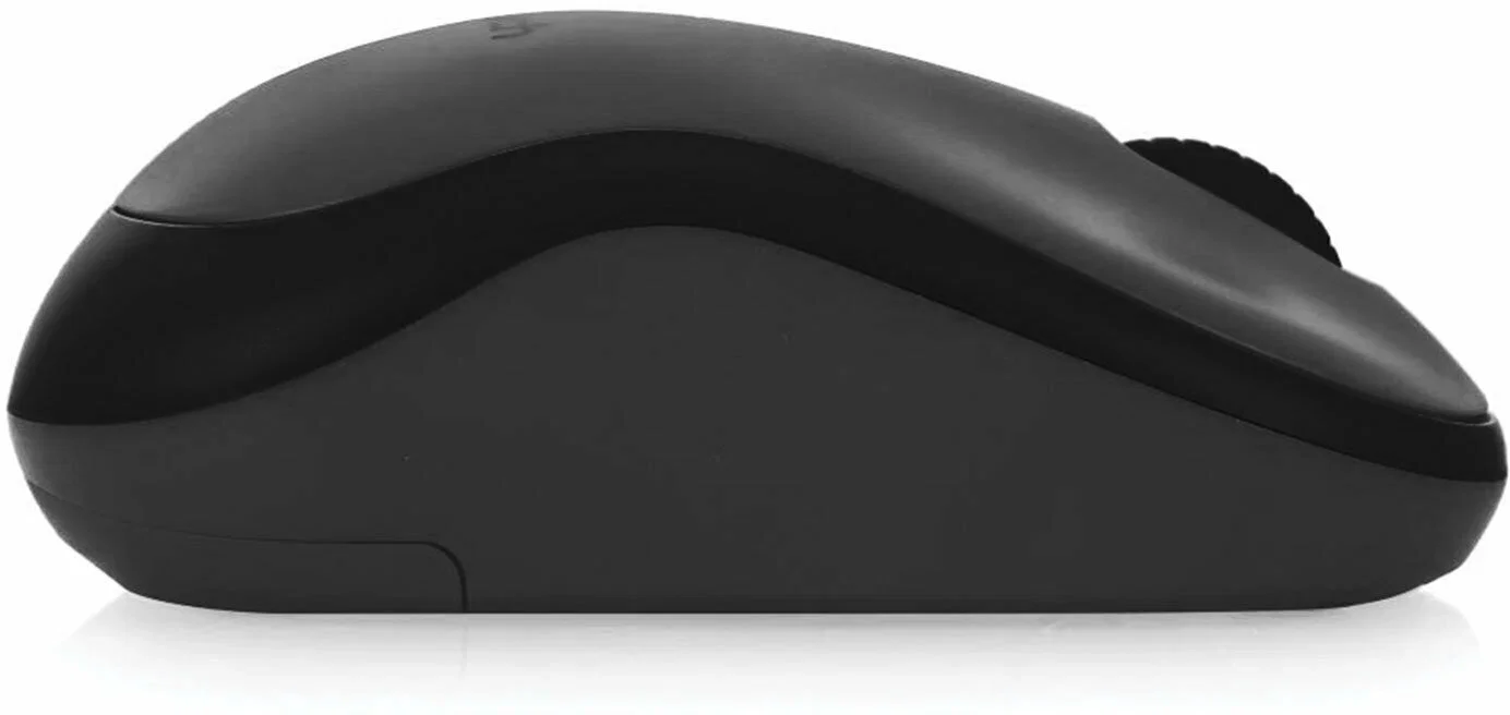 Мышь беспроводная Logitech M220 SILENT черный/серый, 1000 dpi, радиоканал, USB, кнопки - 3