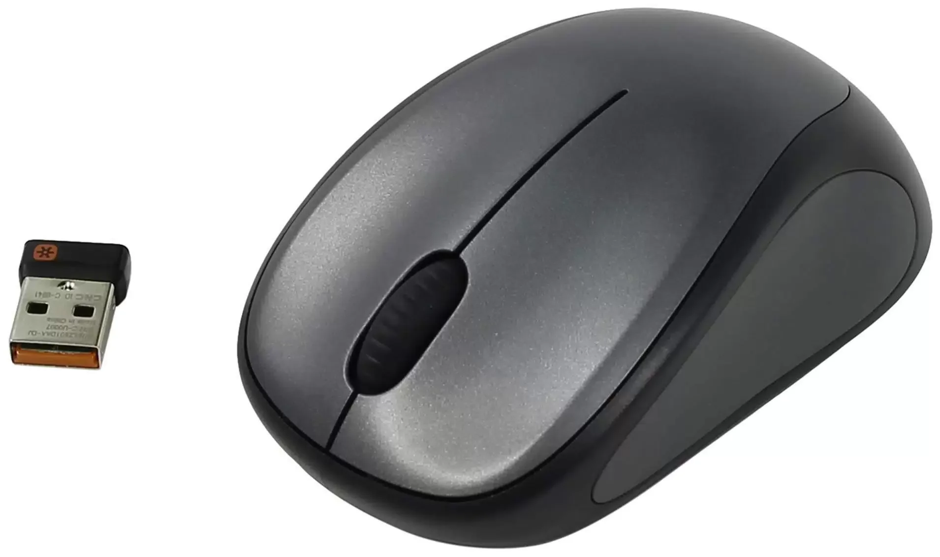 Мышь беспроводная Logitech M235 серый/черный, 1000 dpi, радиоканал, USB, кнопки - 3
