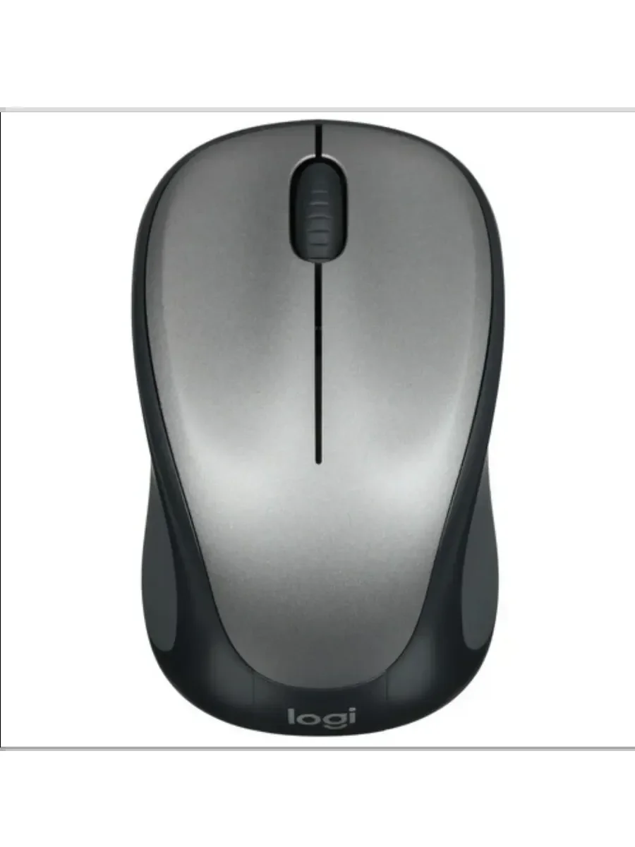 Мышь беспроводная Logitech M235 серый/черный, 1000 dpi, радиоканал, USB, кнопки - 3