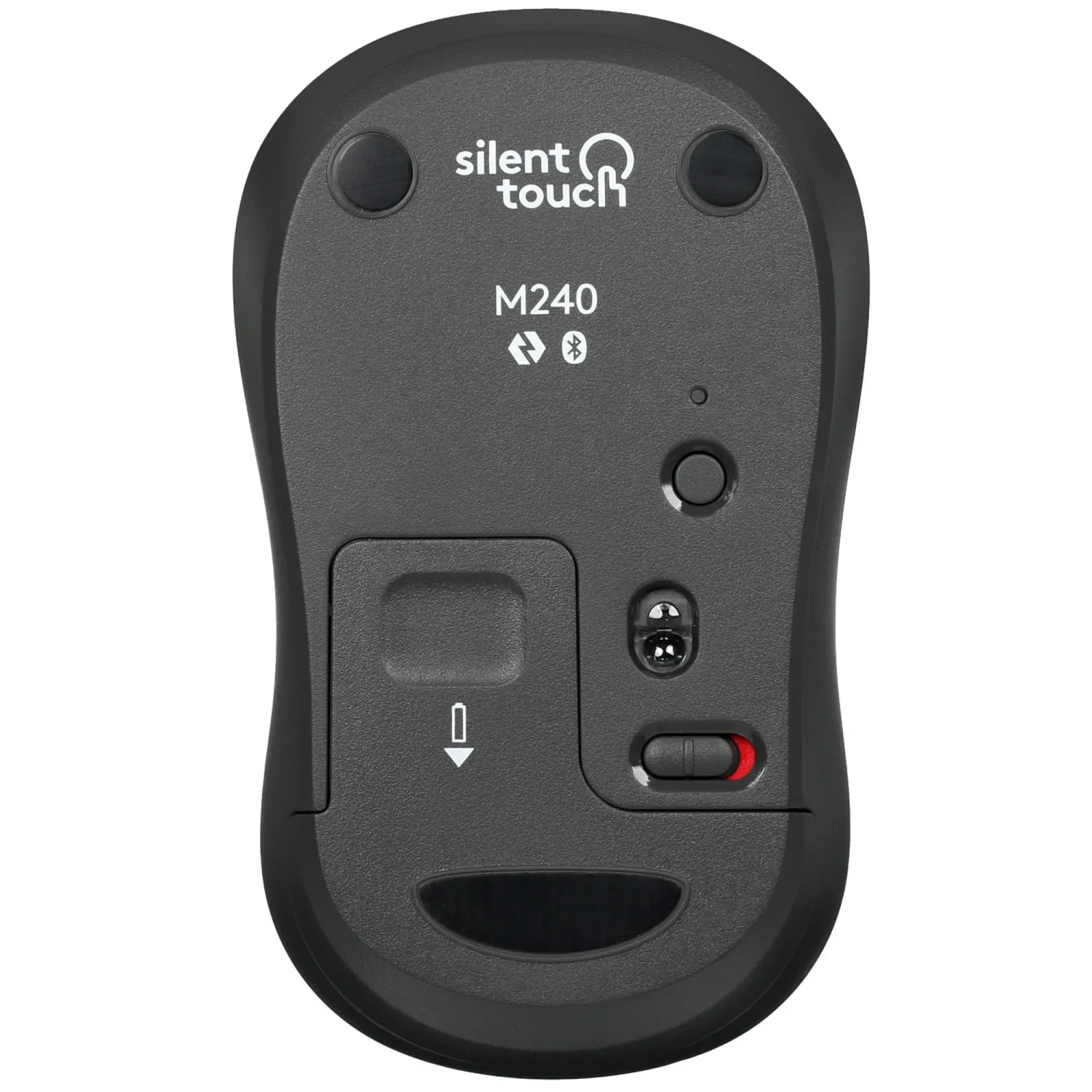 Мышь беспроводная Logitech M240 SILENT графитовый, 4000 dpi, Bluetooth, кнопки - 3