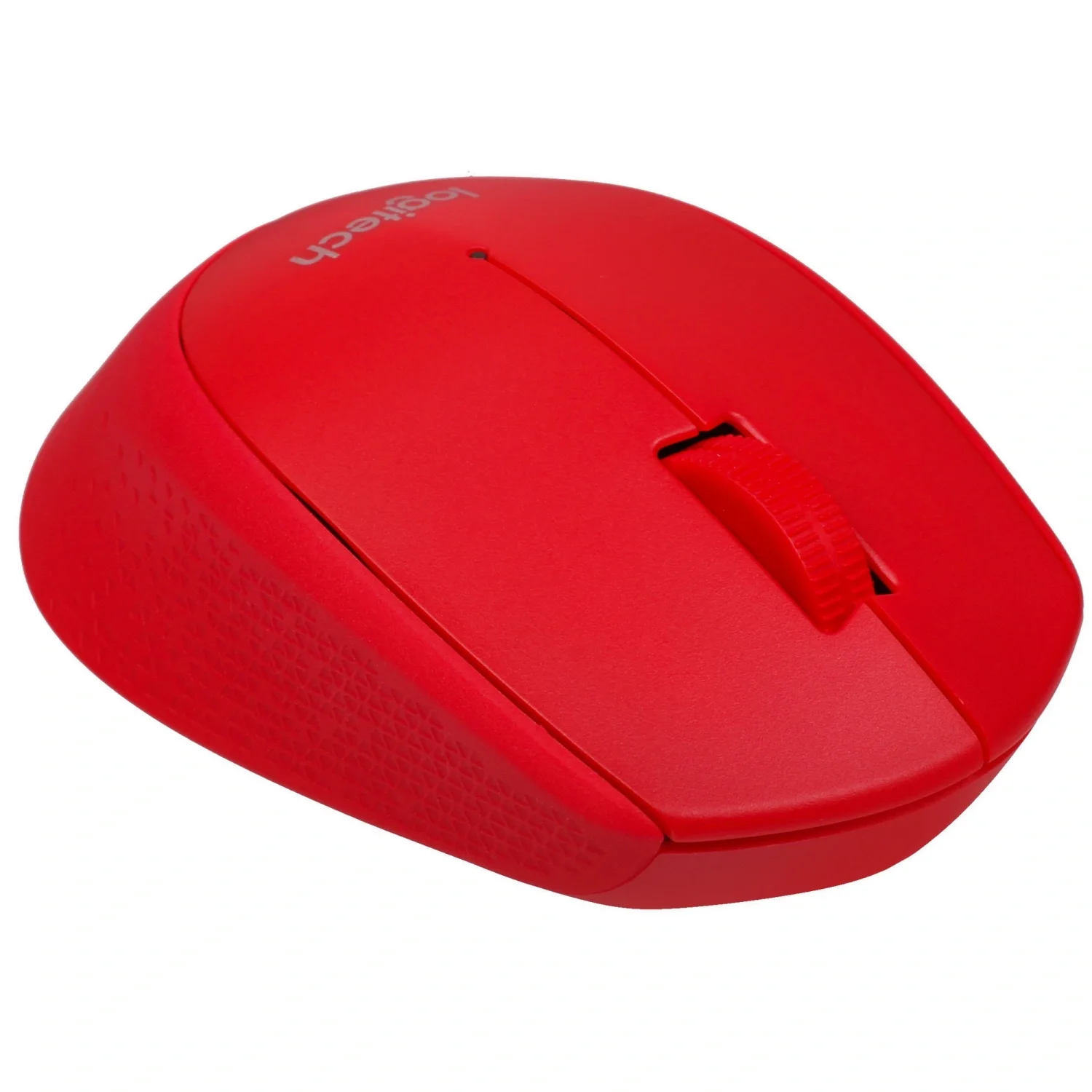 Мышь беспроводная Logitech M280 красный, 1000 dpi, радиоканал, USB, кнопки - 3