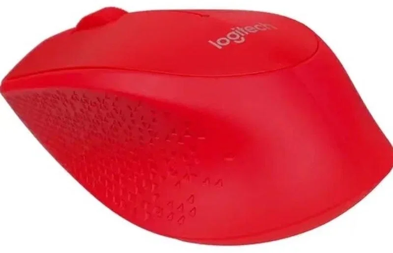 Мышь беспроводная Logitech M280 красный, 1000 dpi, радиоканал, USB, кнопки - 3
