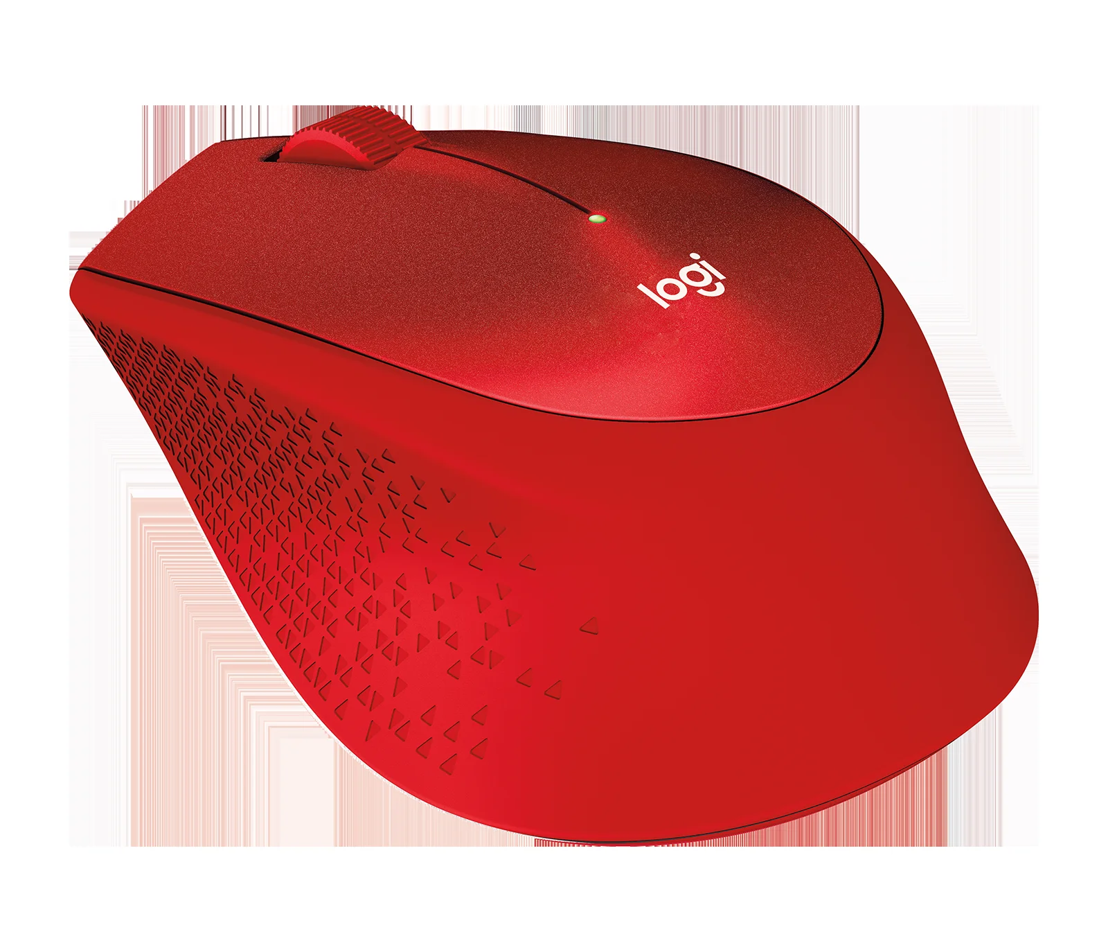 Мышь беспроводная Logitech M280 красный, 1000 dpi, радиоканал, USB, кнопки - 3