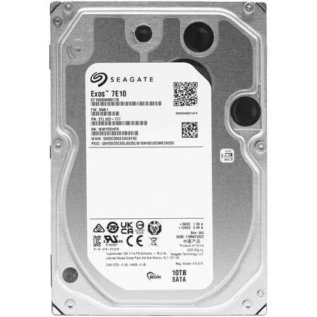 Жесткий диск Seagate SATA-III 10TB ST10000NM017B Server Exos 7E10 4KN (7200rpm) 256Mb 3.5"