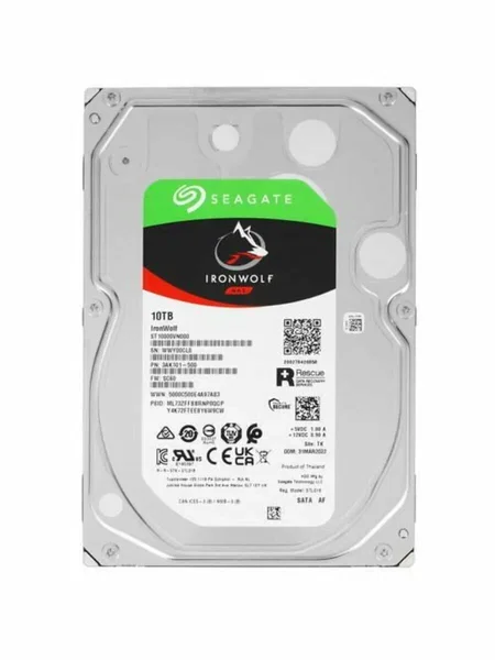 Жесткий диск Seagate SATA-III 10Tb ST10000VN000 NAS Ironwolf (7200rpm) 256Mb 3.5"