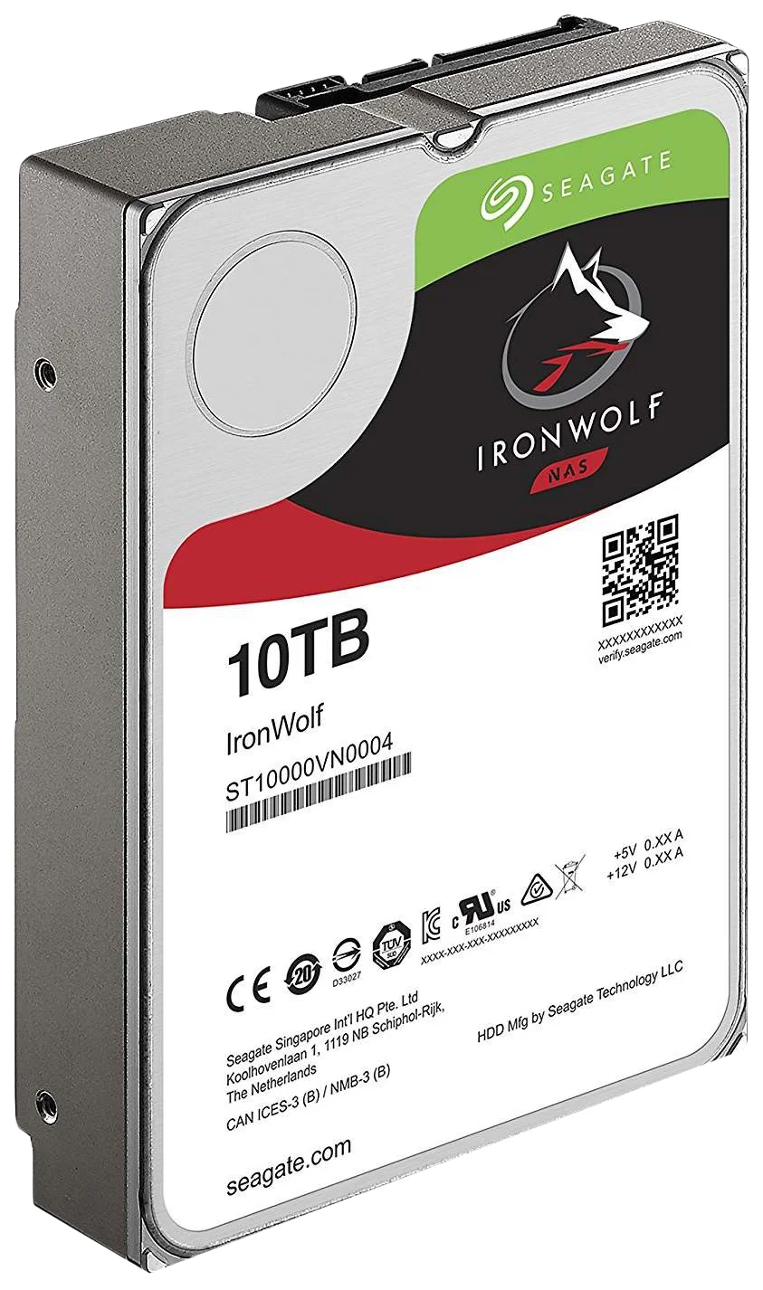Жесткий диск Seagate SATA-III 10Tb ST10000VN000 NAS Ironwolf (7200rpm) 256Mb 3.5"