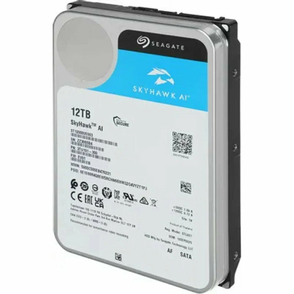 Жесткий диск Seagate SATA-III 12TB ST12000VE003 SkyHawkAI 512E (7200rpm) 256Mb 3.5"