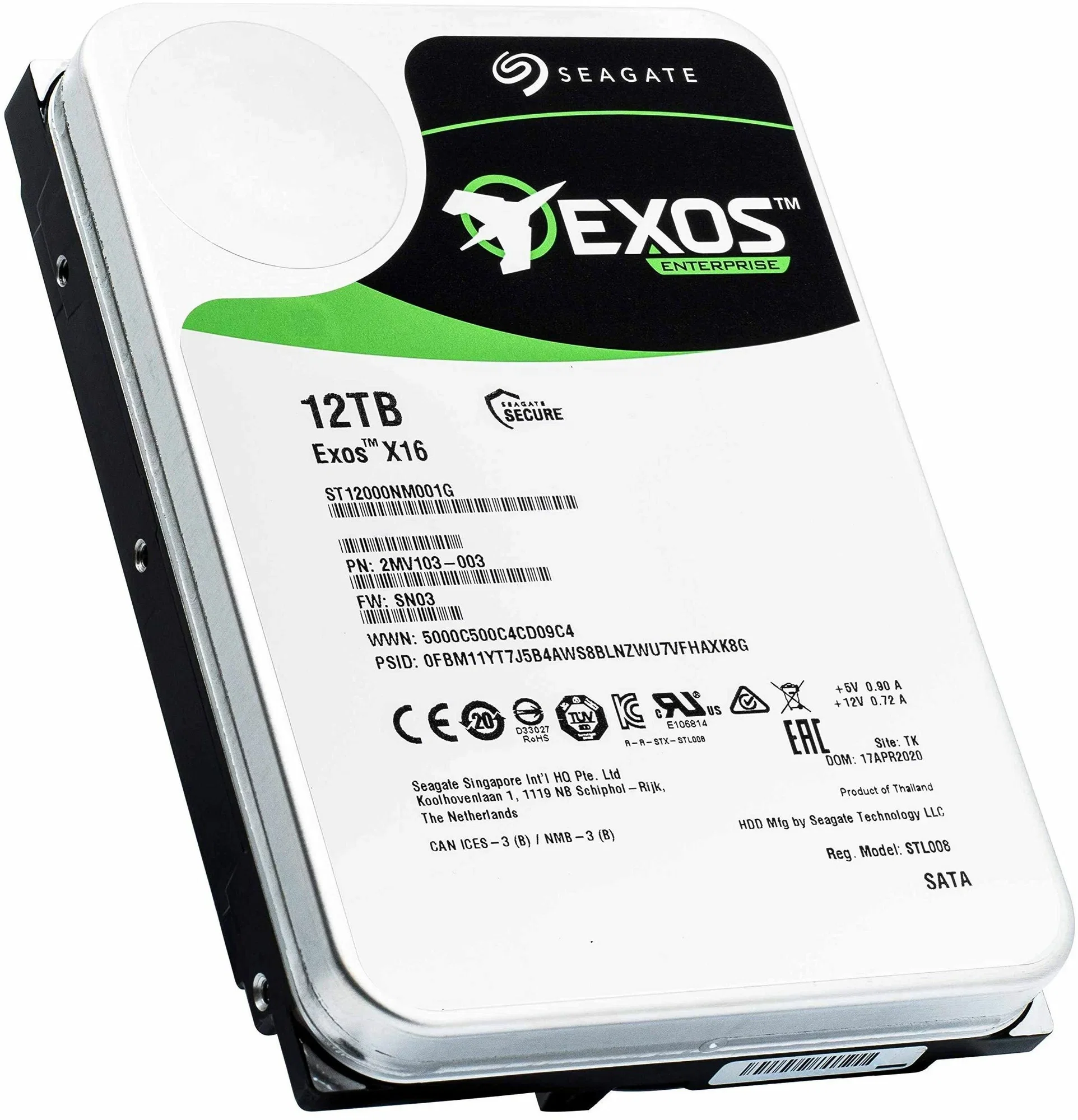 Жесткий диск Seagate SATA-III 14TB ST14000NM000J Exos X18 4KN (7200rpm) 256Mb 3.5"