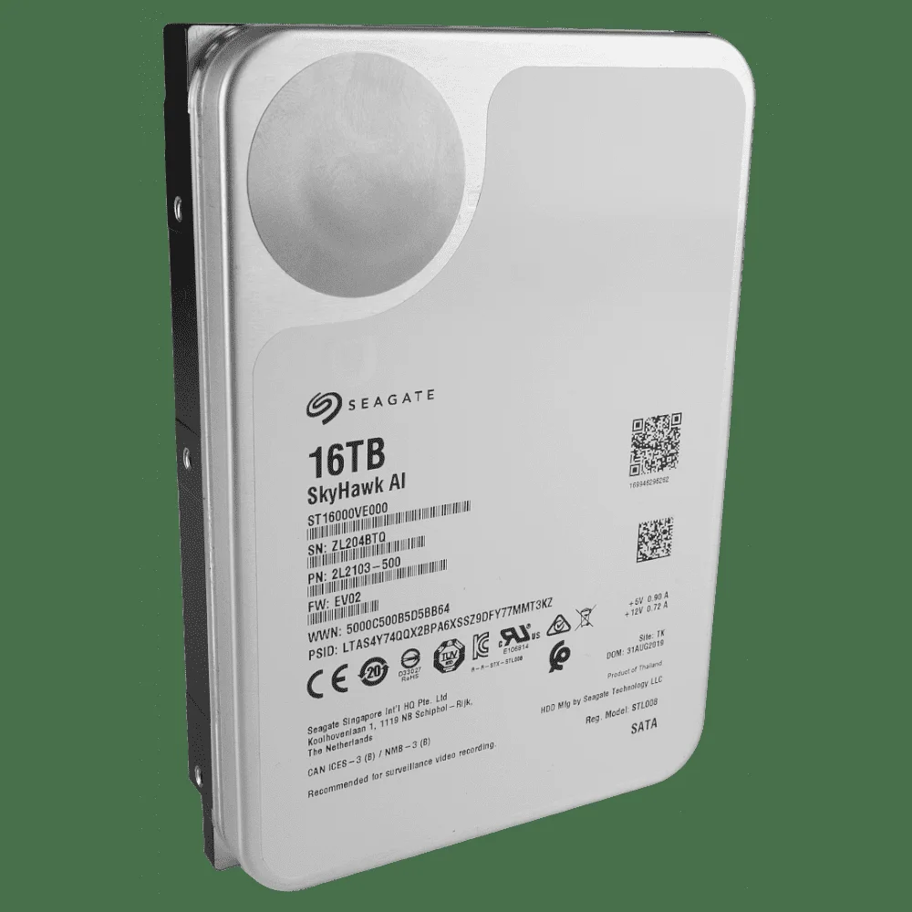 Жесткий диск Seagate SATA-III 16TB ST16000VE004 Surveillance SkyHawkAI 512E (7200rpm) 512Mb 3.5"