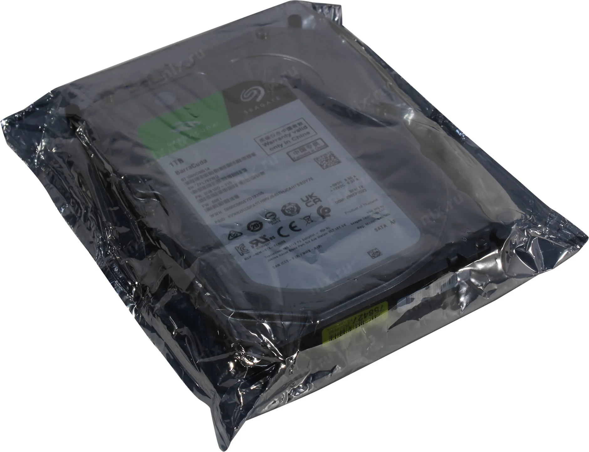 Жесткий диск Seagate SATA-III 1TB ST1000DM014 Desktop Barracuda 4KN (7200rpm) 256Mb 3.5"
