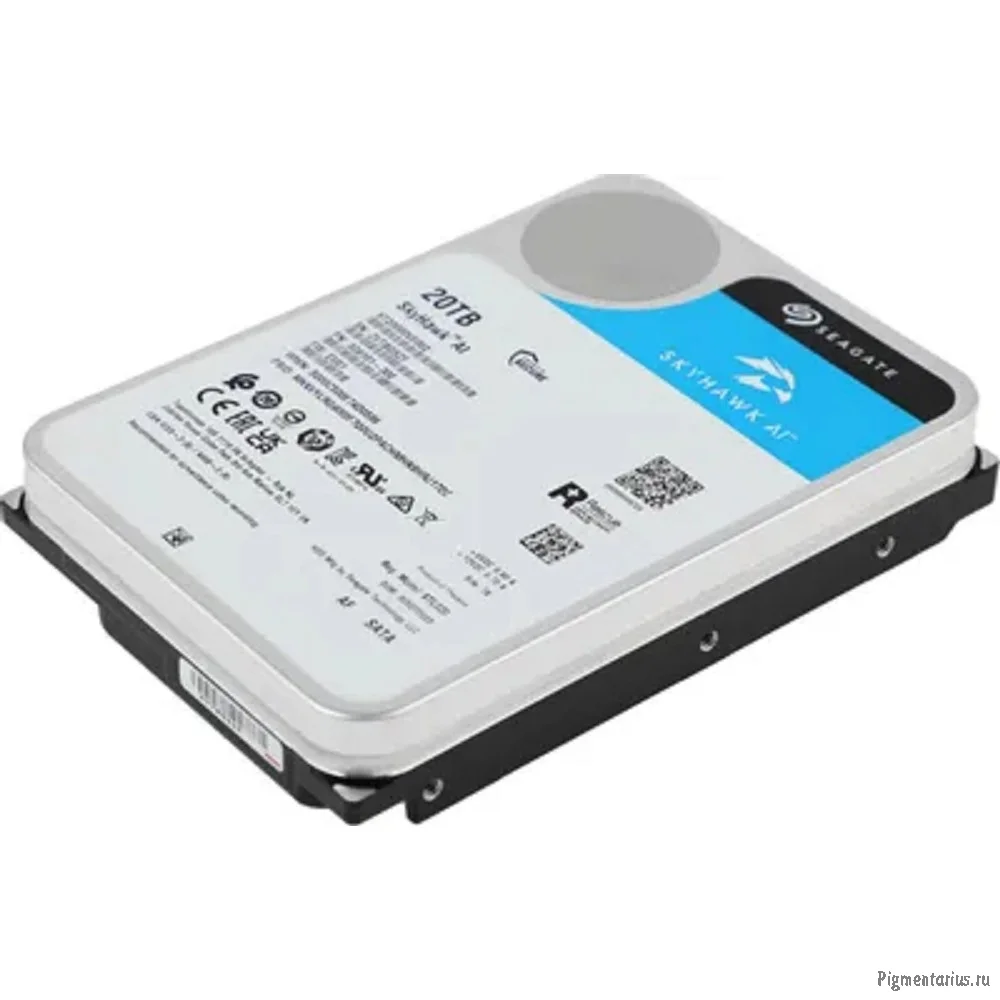 Жесткий диск Seagate SATA-III 20TB ST20000VE002 Surveillance SkyHawkAI 512E (7200rpm) 256Mb 3.5"