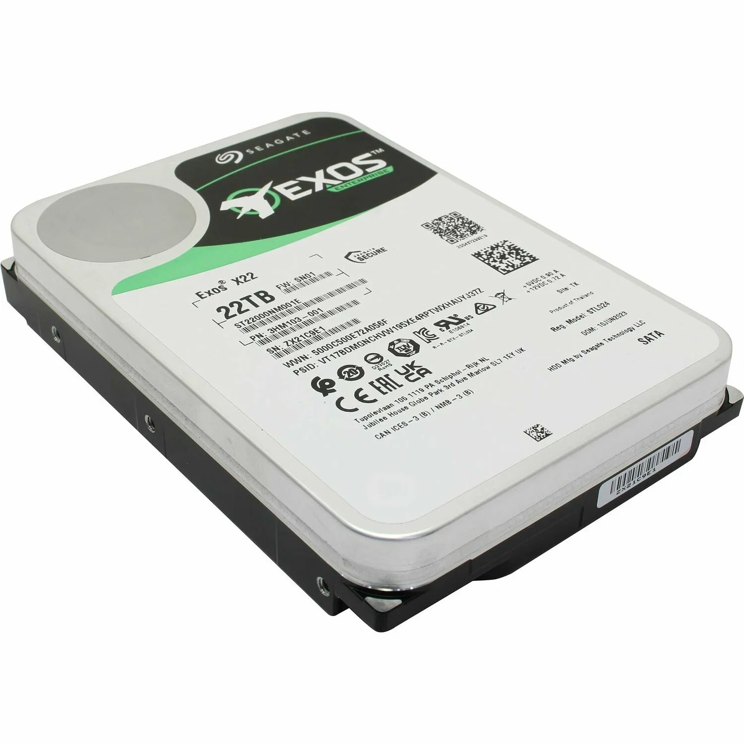 Жесткий диск Seagate SATA-III 22TB ST22000NM001E Server Exos X22 512E (7200rpm) 512Mb 3.5"