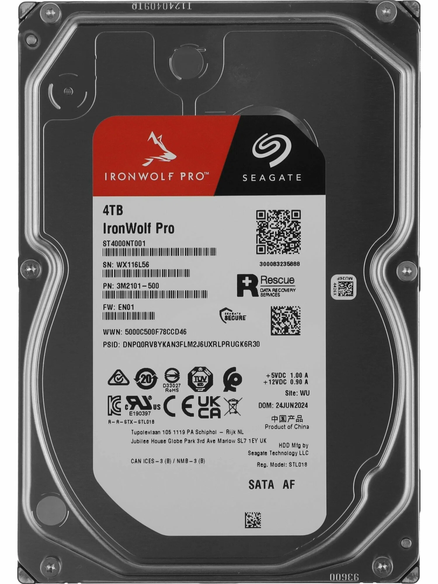 Жесткий диск Seagate SATA-III 28Tb ST28000NT000 NAS Ironwolf Pro 512E (7200rpm) 512Mb 3.5"