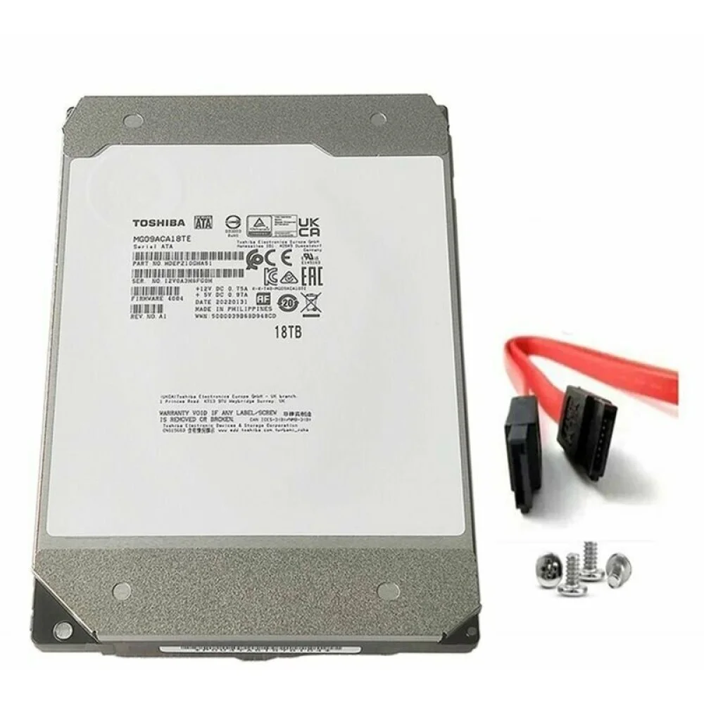 Жесткий диск Toshiba SATA-III 18TB MG09ACA18TE Server Enterprise Capacity 512E (7200rpm) 512Mb 3.5"
