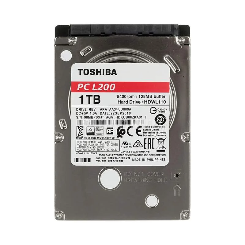 Жесткий диск Toshiba SATA-III 1Tb HDWV110UZSVA Surveillance S300 (5700rpm) 64Mb 3.5"