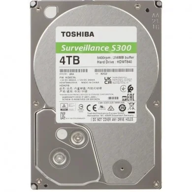 Жесткий диск Toshiba SATA-III 4Tb HDWT840UZSVA Surveillance S300 (5400rpm) 256Mb 3.5"