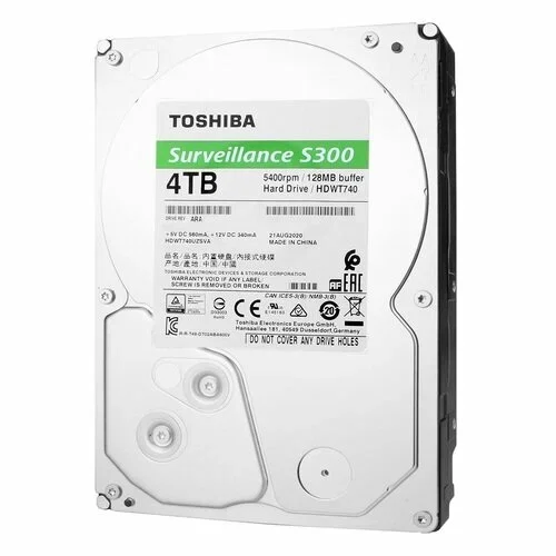 Жесткий диск Toshiba SATA-III 8TB MD10ADA800V Surveillance S300 Pro (7200rpm) 512Mb 3.5"