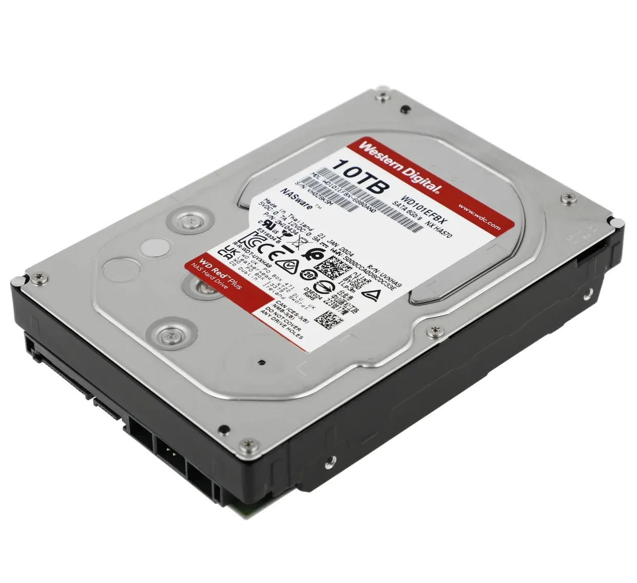 Жесткий диск WD SATA-III 10TB WD100EFGX NAS Red Plus (7200rpm) 512Mb 3.5"